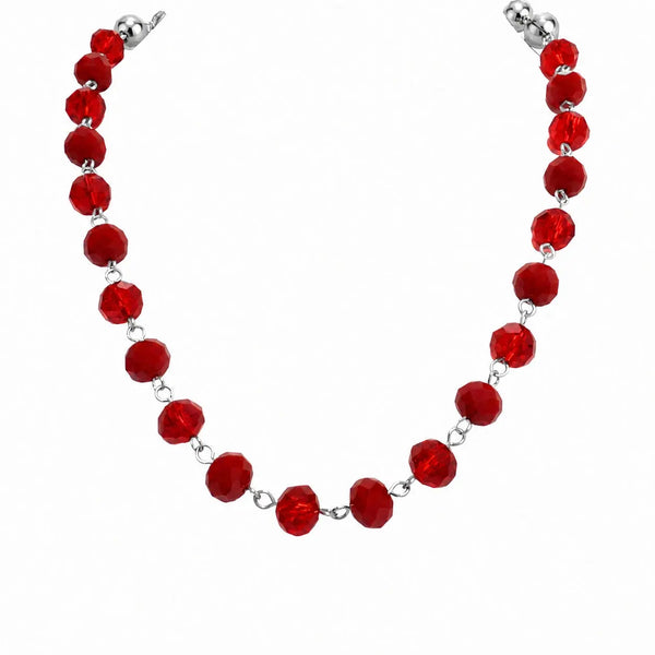 Link Necklace - Translucent Red Seriously Romantic
