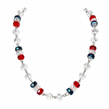 Limited Edition - Link Necklace - Red White and Blue Maria Nicola