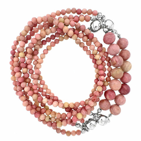 10 Way Necklace - Rhodochrosite