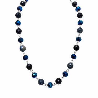 Link Necklace - NEW Sapphire (with blue goldstone and Sodalite) Seriously Romantic