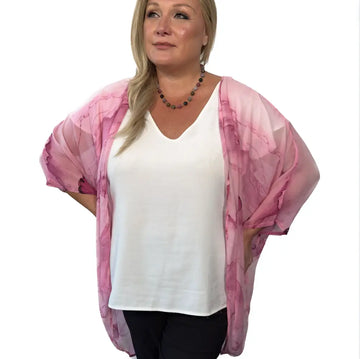 LAST CHANCE 20% OFF!! - Kimono - Pink Marble Namaskar