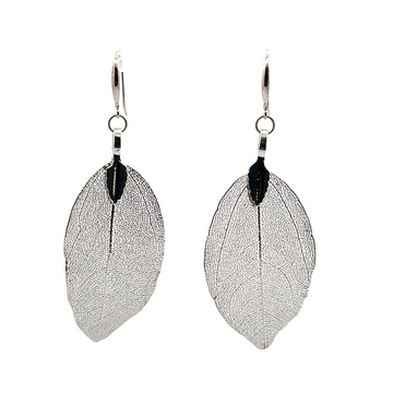Earrings - Eden Leaves - Silver
