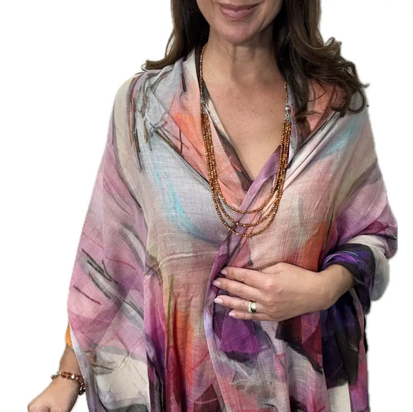 Stunning Scarves, Kimono & Silk Top
