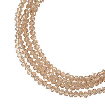 Medium Strand Necklace - Champagne Crystal