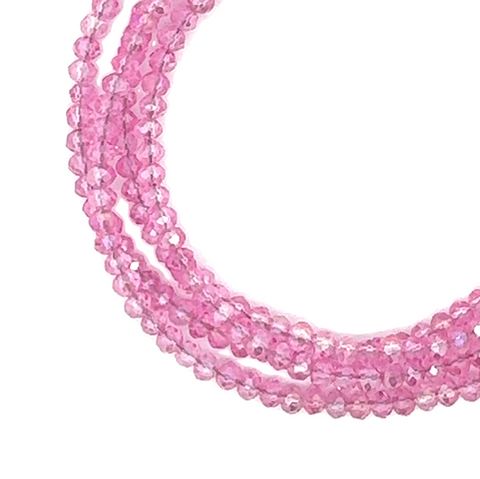 Medium Strand Necklace - Candy Pink Crystal