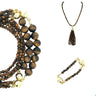 10 Way Necklace BUNDLE  - Tiger Eye  (Includes 10 Way Necklace, Tassel & Mini Connectors) Seriously Romantic