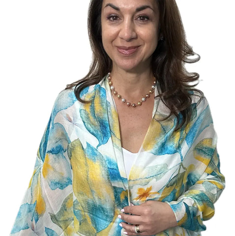 Scarf - Modal Silk - Aegean