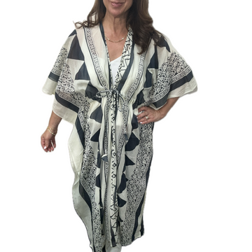 SUNDRESS (tie-up style) - Geometric - Midnight - FINAL SALE - LAST ONE 50% OFF!