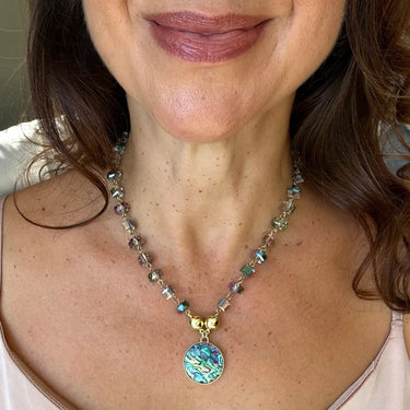 Pendant - Double Sided -PAUA Tree Of Life Pendant