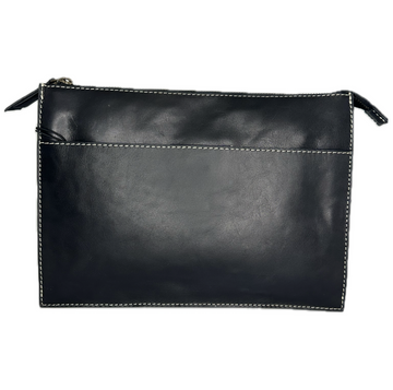 LEATHER HANDBAG - CLEO - BLACK - 20% OFF!