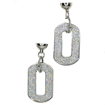 LARIAT ENDS - Shimmer Paperclip - SILVER