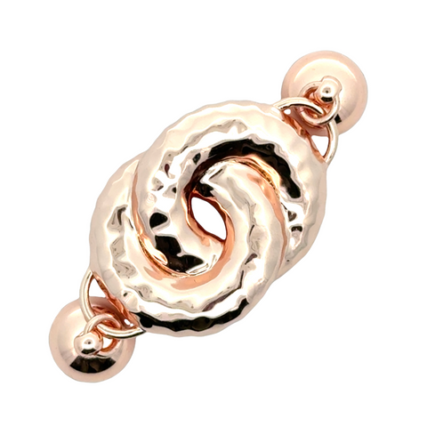 MNX Reversible Pendant -  Hammered Metal