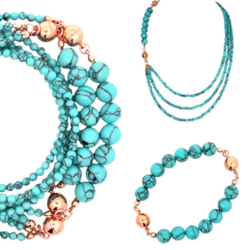 10 Way Necklace - Turquoise HOWLITE