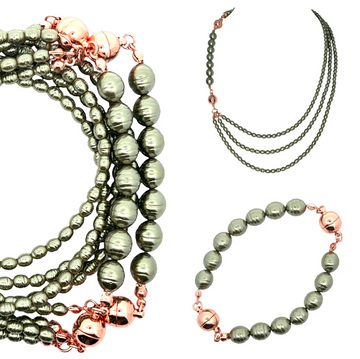 10 Way Necklace - Shell Pearl - OLIVE