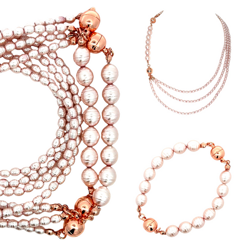 10 Way Necklace - Shell Pearl - PINK