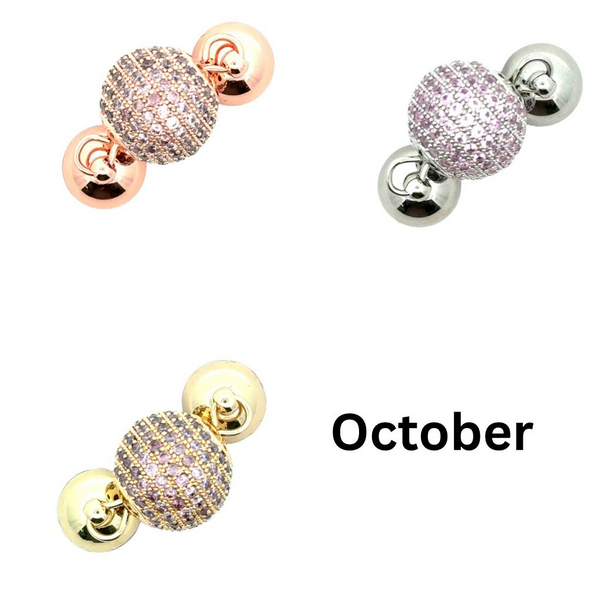 Pendant -  Birthstone Pavé -  OCTOBER