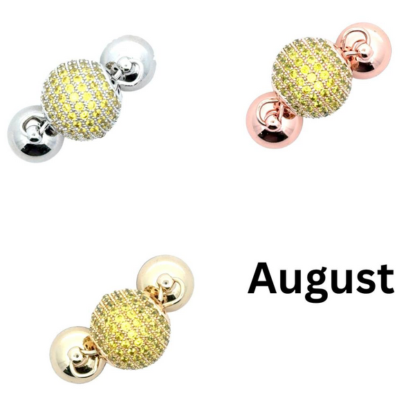 Pendant -  Birthstone Pavé -  AUGUST