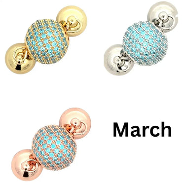 Pendant -  Birthstone Pavé - MARCH Maria Nicola