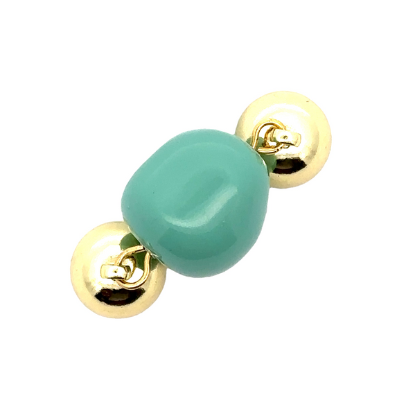 SET 1- 25% OFF! EMERALD & GOLD SQUARE KIMONO + SMOKEY QUARTZ TASSEL + TURQUOISE ORGANIC PEARL PENDANT