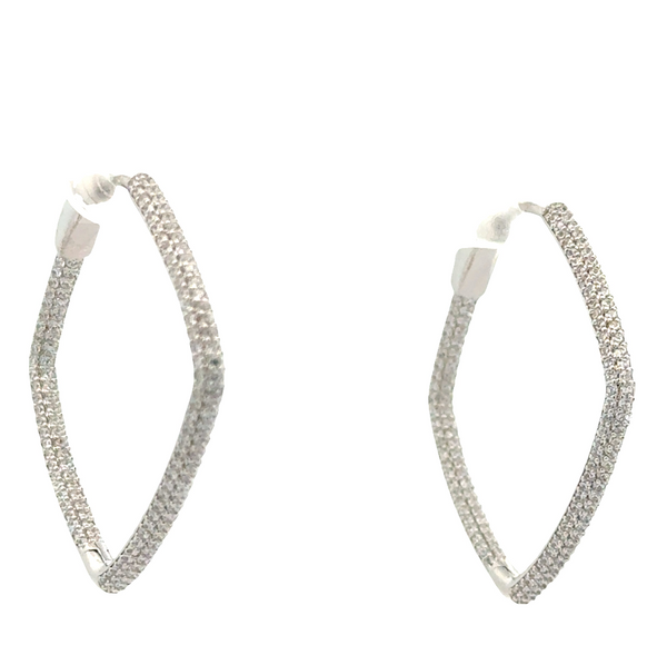 SET 5- 30% OFF!- AB TASSEL WITH CONVERSION + BESPOKE TRIPLE FROSTY PAVE CONNECTORS + PAIR SQUARE PAVE EARRINGS