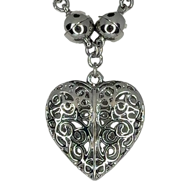 SET 8- 50% OFF! TRI-COLOUR LINK NECKLACE + ENCHANTED HEART PENDANT + TRI-COLOUR LINK EARRINGS