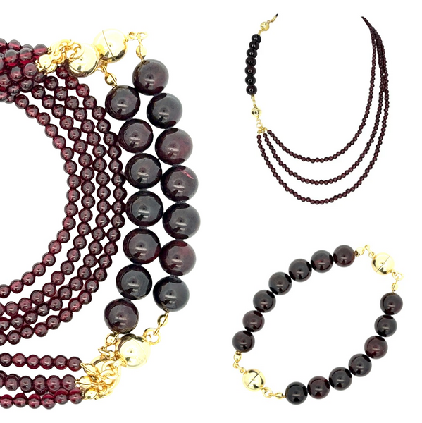10 Way Necklace - LIMITED EDITION - GARNET