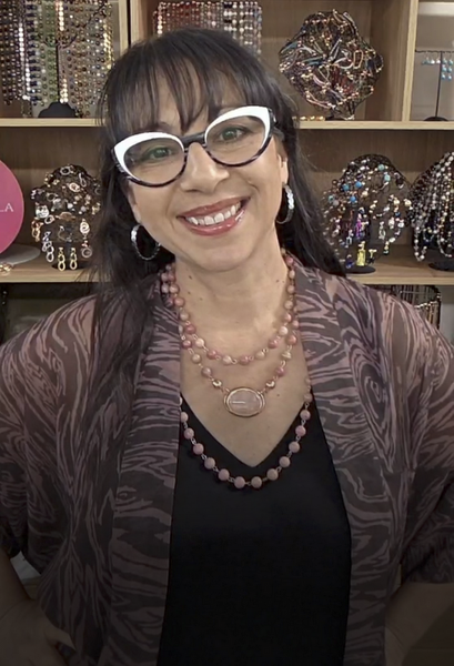 Square Kimono - Pink and Chocolate