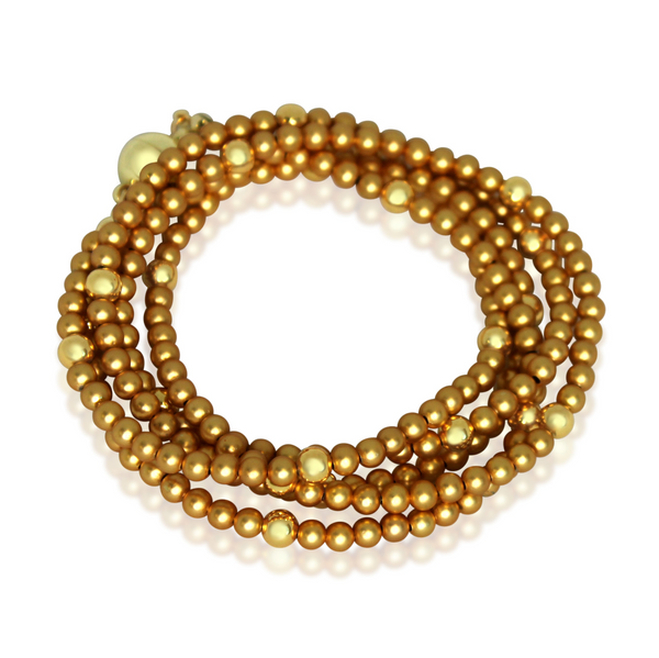 SET 1-  50% OFF! MUSTARD FLORAL LONG KIMONO ( MODAL or VISCOSE) + SATIN METAL YELLOW GOLD LONG STRAND + SATIN  METAL YELLOW GOLD CONNECTORS + BLUE ENCRUSTED CYLINDER PENDANT