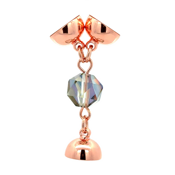 Trinity Ring with Luxe Prism - PEACOCK