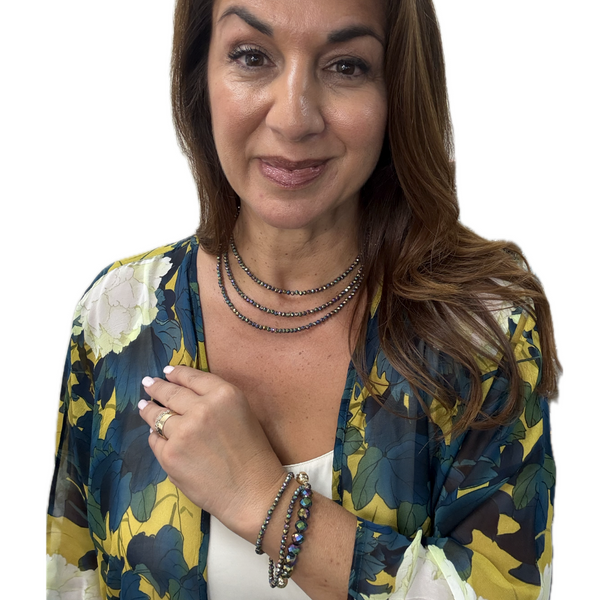 10 Way Necklace - Harlequin Crystal