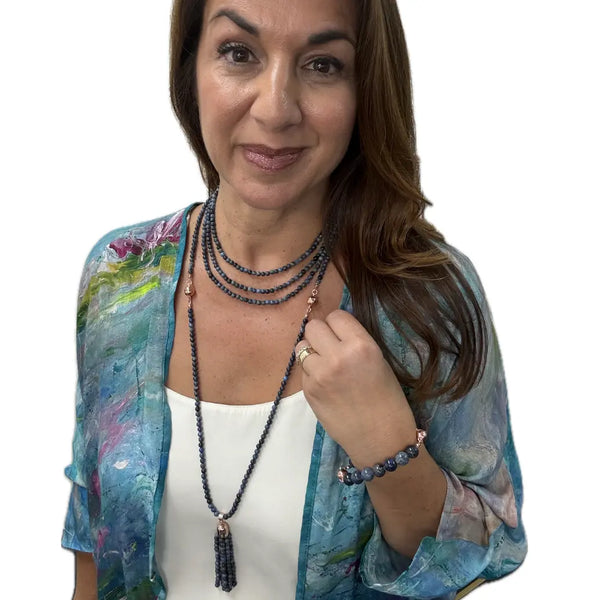 10 Way BUNDLE  - Sodalite (Includes 10 Way Necklace, Tassel & Mini Connectors) Seriously Romantic