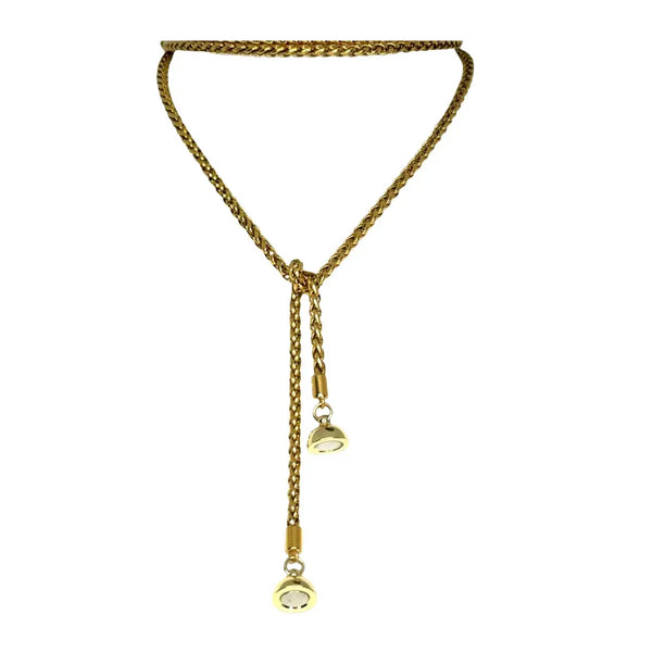 LARIAT / LONG Strand Necklace - WHEAT CHAIN Maria Nicola