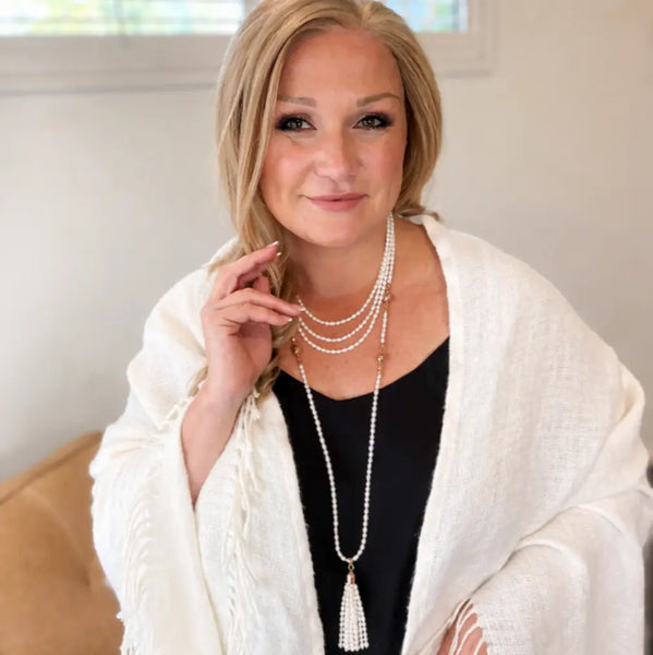 10 Way BUNDLE - Cream Pearl (Includes 10 Way Necklace, Tassel & Mini Connectors) Seriously Romantic