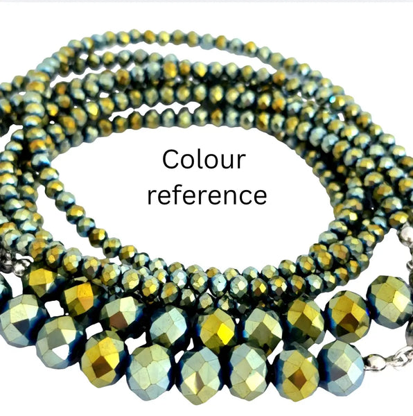 10 Way Necklace - Sea Green Crystal Seriously Romantic