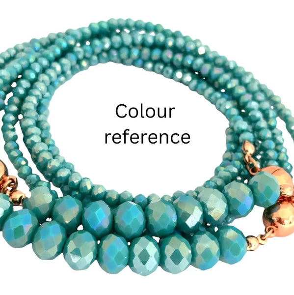 10 Way Necklace - Turquoise Crystal Seriously Romantic