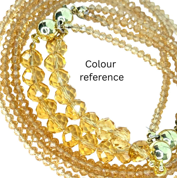 10 Way BUNDLE  - Golden Crystal (Includes 10 Way Necklace, Tassel & Mini Connectors) Seriously Romantic