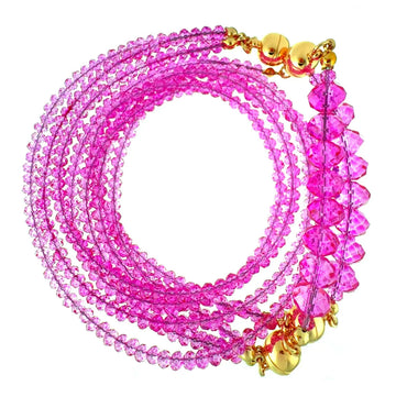 10 Way Necklace - FUCHSIA Crystal Maria Nicola
