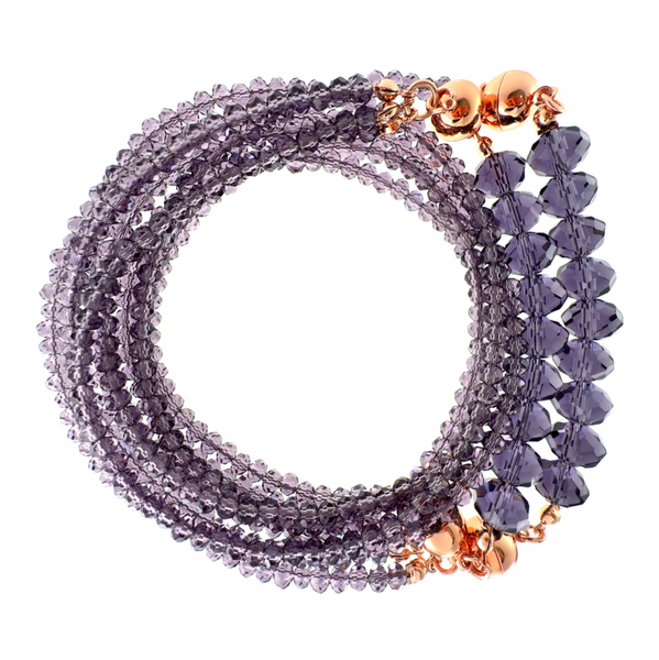 10 Way Necklace - GRAPE Crystal