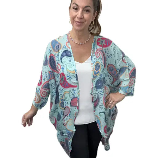 Kimono - Electric Blue - MODAL - 20% OFF! Namaskar