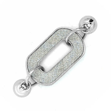 Shimmer Paperclip Pendant - Silver Pendant