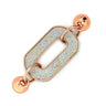 Shimmer Paperclip Pendant - Rose Gold Pendant