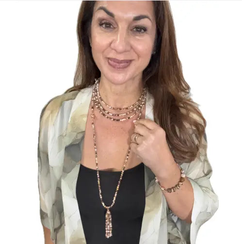 10 Way BUNDLE  - Zebra Stone  (Includes 10 Way Necklace, Tassel & Mini Connectors) RYAN