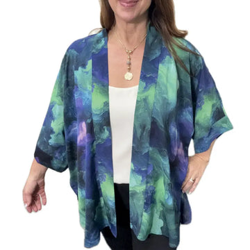 Square Kimono - Midnight Aurora Ragesh