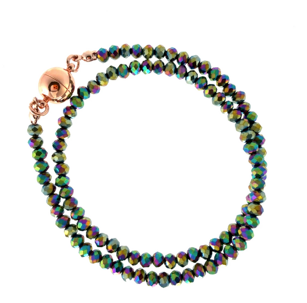 SET 2- 30% OFF! PASTEL WATERCOLOUR MODAL SILK SCARF + HARLEQUIN CRYSTAL MEDIUM STRAND + MOONLIGHT AUSTRIAN CRYSTAL OVAL PENDANT+ PEBBLEFALL EARRINGS
