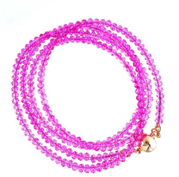 SET 7- 30 % OFF! UNDER THE NORTHERN LIGHTS SHORT KIMONO+ FUSCHIA CRYSTAL LONG STRAND+ TURQUOISE CRYSTAL LONG STRAND + RASPBERRY CRYSTAL LONG STRAND + BESPOKE  MATCHING LONG CRYSTAL EARRINGS