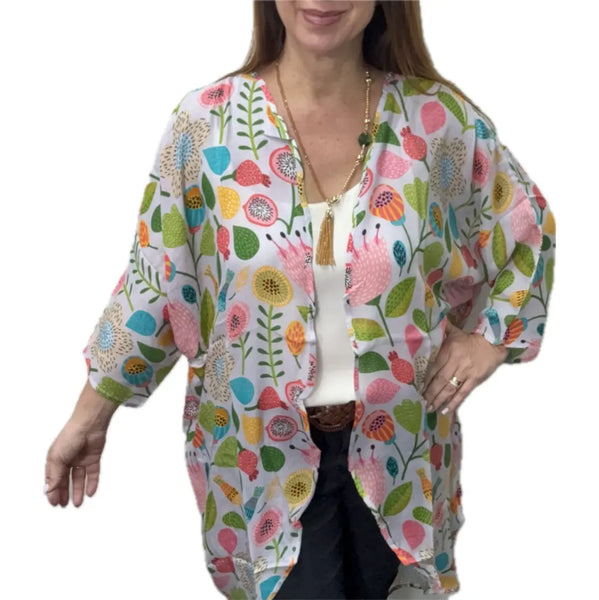 SET 8-50% OFF! CHOICE OF LONG MODAL KIMONO WITH GOLDEN CRYSTAL TASSEL +SHINY YELLOW GOLD MINI CONNECTORS + MOSS GREEN LEAF PENDANT FLASH SALE