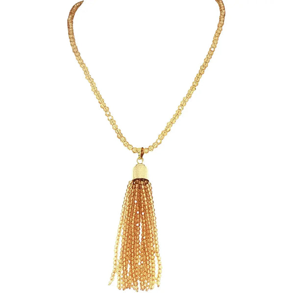 SET 8-50% OFF! CHOICE OF LONG MODAL KIMONO WITH GOLDEN CRYSTAL TASSEL +SHINY YELLOW GOLD MINI CONNECTORS + MOSS GREEN LEAF PENDANT FLASH SALE