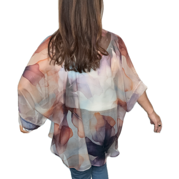Square Kimono - Amethyst Sands