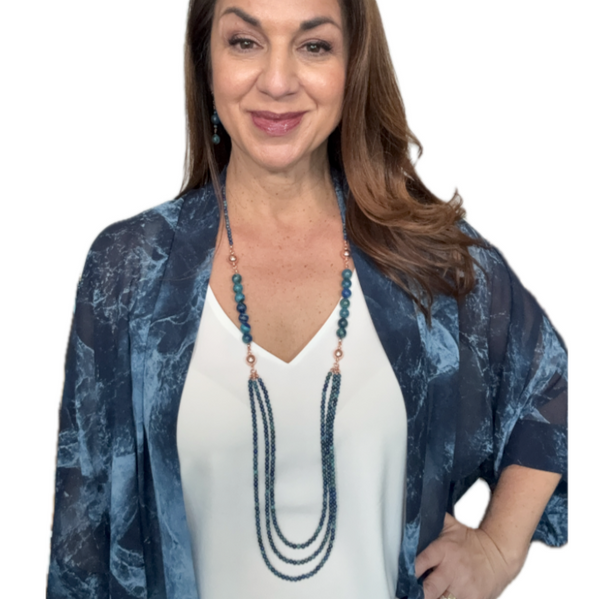 10 Way Necklace - AZURITE