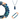 10 Way BUNDLE  - AZURITE - (Includes 10 Way Necklace, Tassel, Mini Connectors) Maria Nicola